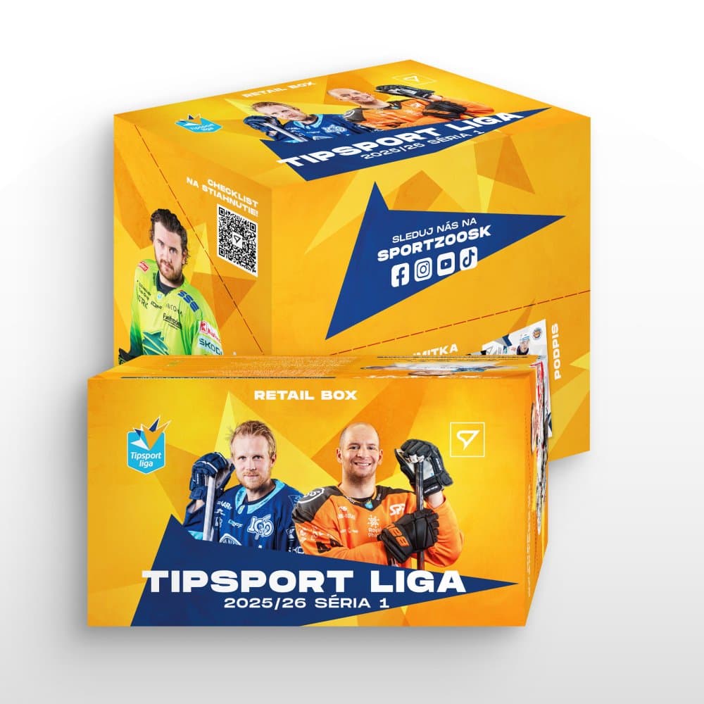 Retail box - hokejové kartičky SportZoo Tipsport liga 2025/26 - 1. séria