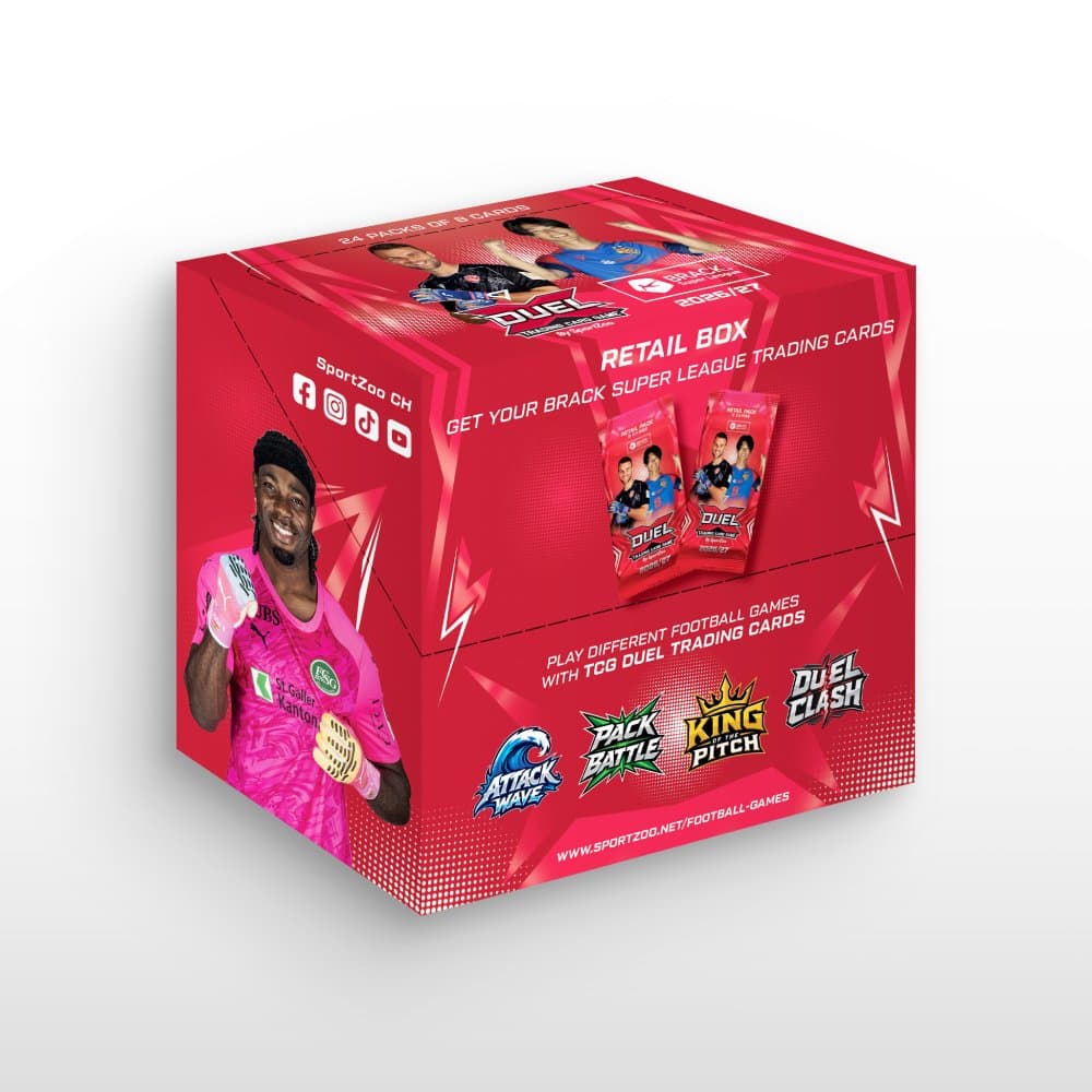 Retail Box - football cards SportZoo Brack Super League 2026/27 Duel